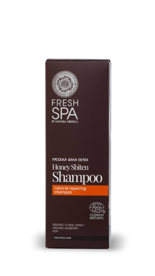 NS Fresh Spa Bania Detox Восстанавливающий био-шампунь для окрашенных волос «медовый сбитень», 300 мл