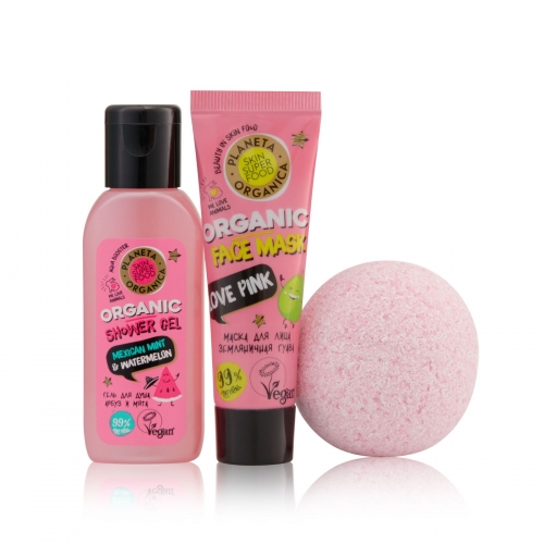 Planeta Organica / Skin Super Food / Подарочный набор для тела "Love Pink"