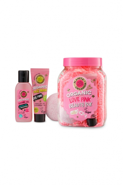 Planeta Organica / Skin Super Food / Подарочный набор для тела "Love Pink"