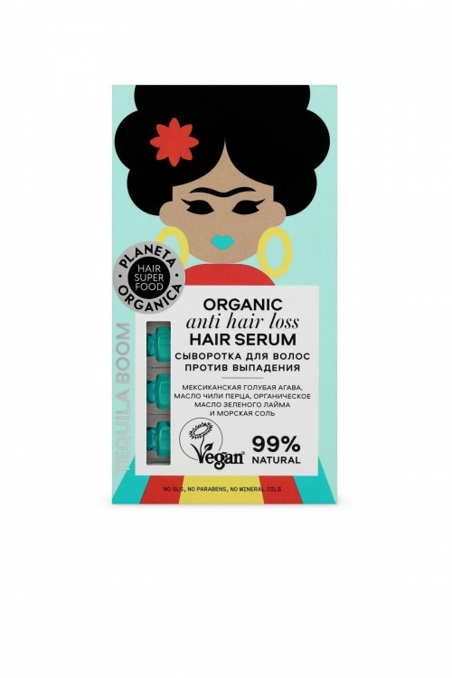 Planeta Organica / Hair Super Food / Сыворотка для волос "Против выпадения", 35 мл