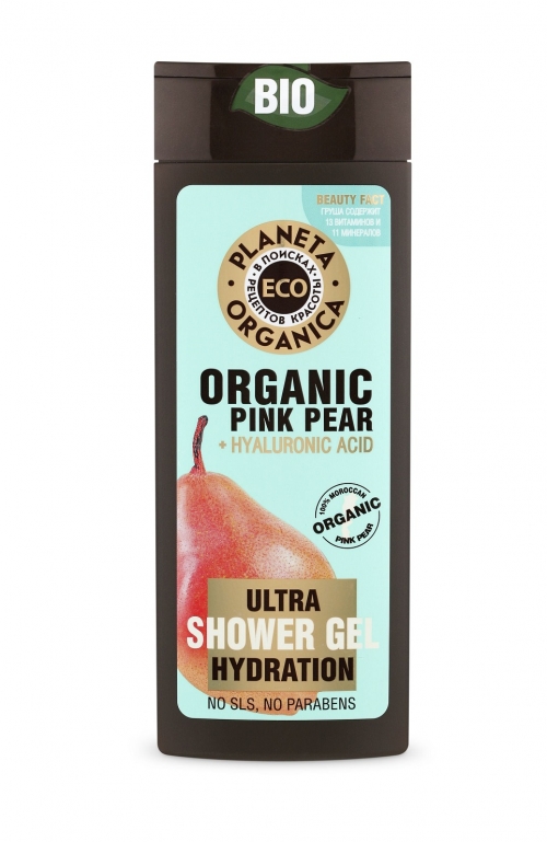 Planeta Organica ECO Organic pink pear Увлажняющий гель для душа , 340 мл