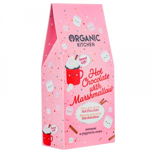 Organic Kitchen Набор подарочный "Hot Chocolate with Marshmallow", 170 мл*2