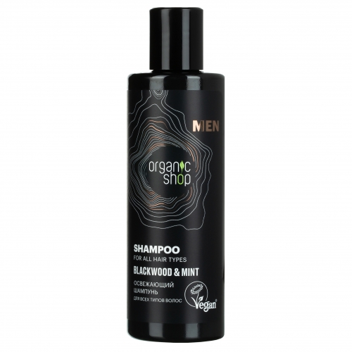 ORGANIC SHOP Подарочный набор для мужчин Fresh Energy Hair and Body Set "Blackwood & Mint" 