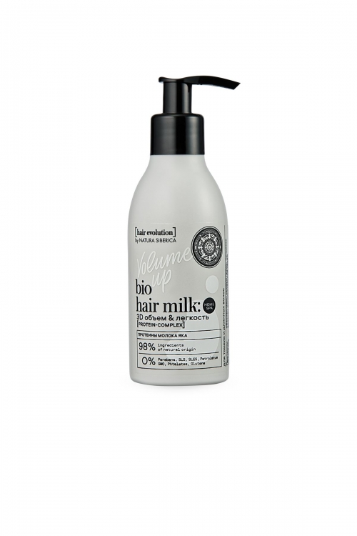 Natura Siberica Hair Evolution Кондиционер- молочко для волос " VOLUME UP. 3D объем и легкость", 180 мл